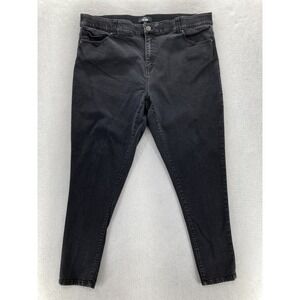 Lularoe With Love Jeans Womens 42 Skinny Black Stretch Denim Simply Comfortable